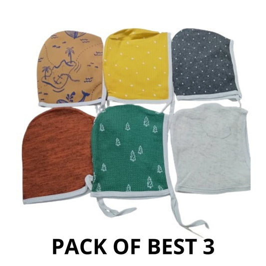 D015 Baby winter cap - Pack of 3 (3-18months)